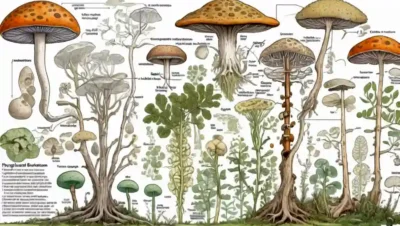 Un diagrama que muestra evolución fúngica