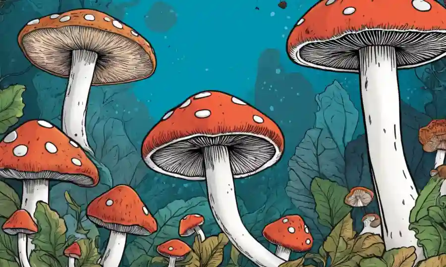 Una persona que sostiene varias especies de hongos