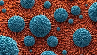 Imágenes microscópicas de células que comparan formas claras y densas.