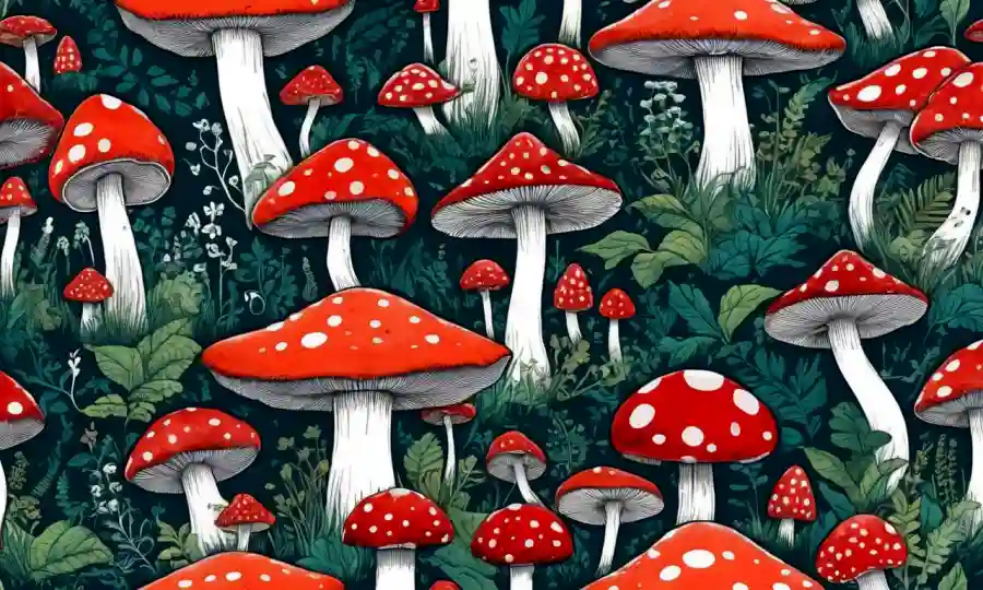 Setas integradas en obras de arte surrealistas, simbolizando la conexión entre la naturaleza y la creatividad.