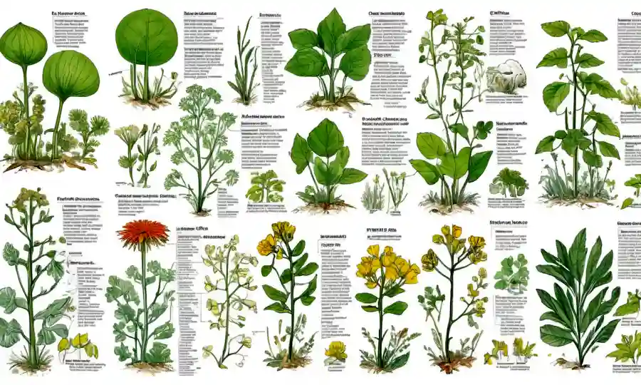 Gráficos, diagramas e ilustraciones resume visualmente los datos de clasificación botánica.