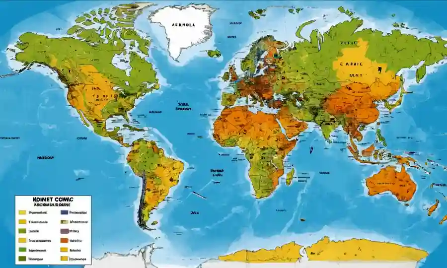 Gráficos y diagramas que ilustran la visualización de datos taxonómicos en mapas.