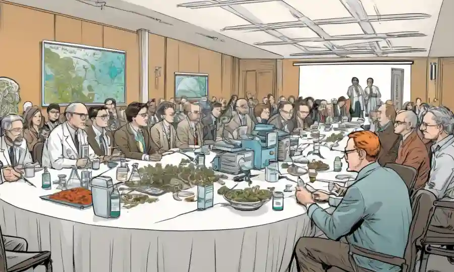 Científicos reunidos en una conferencia sobre hongos, biocontrol y biotecnología.