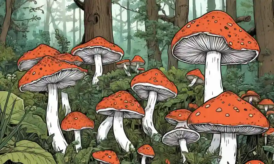 Ideas creativas para utilizar hongos preservados rodeados de elementos inspirados en la naturaleza.