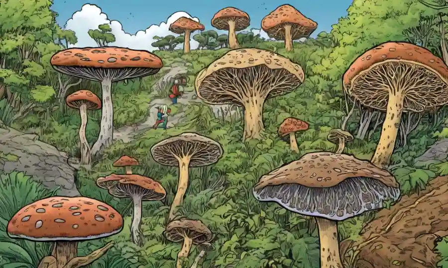 En esta composición gráfica se describen varias estrategias para preservar la diversidad fúngica.