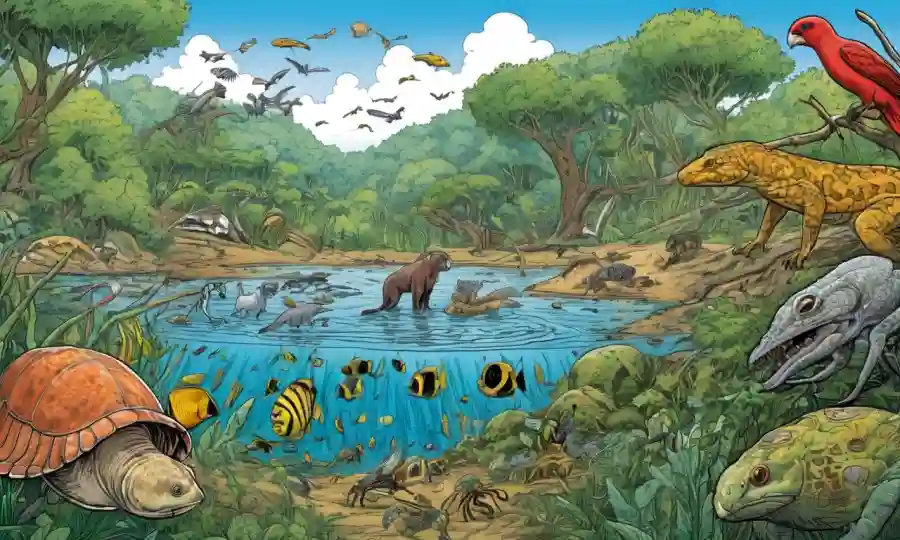 Ilustraciones de ejemplos notables de simbiosis vs. parasitismo destacando diferencias clave en los ecosistemas.