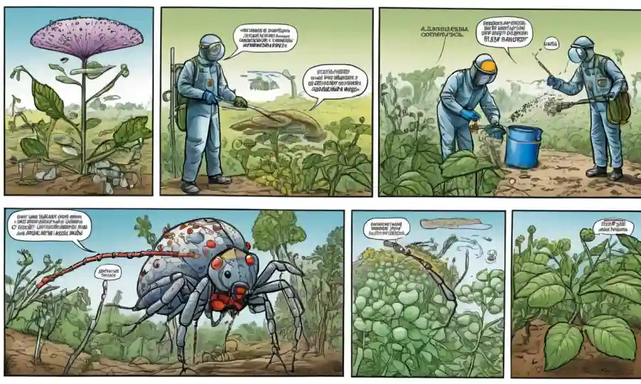Un diagrama que ilustra el concepto de biocontrol, con varios tipos de métodos de control biológico mostrados en un sistema de clasificación jerárquica.