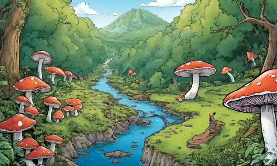 Una armonía de educación, naturaleza y hongos coexistiendo en perfecto equilibrio.