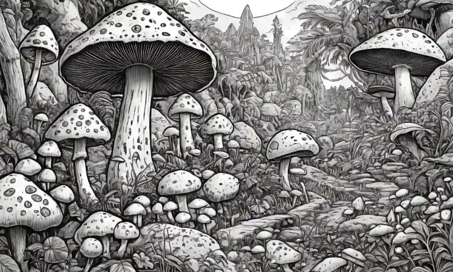 Imágenes antiguas de hongos de diversas culturas indígenas de todo el mundo.