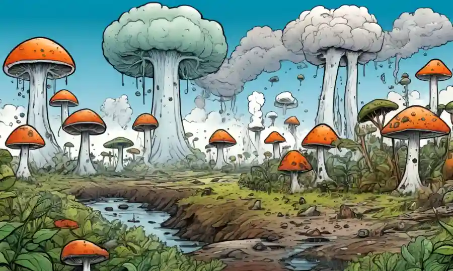 Gráfico ilustrando el impacto de la contaminación en los métodos de identificación de hongos.