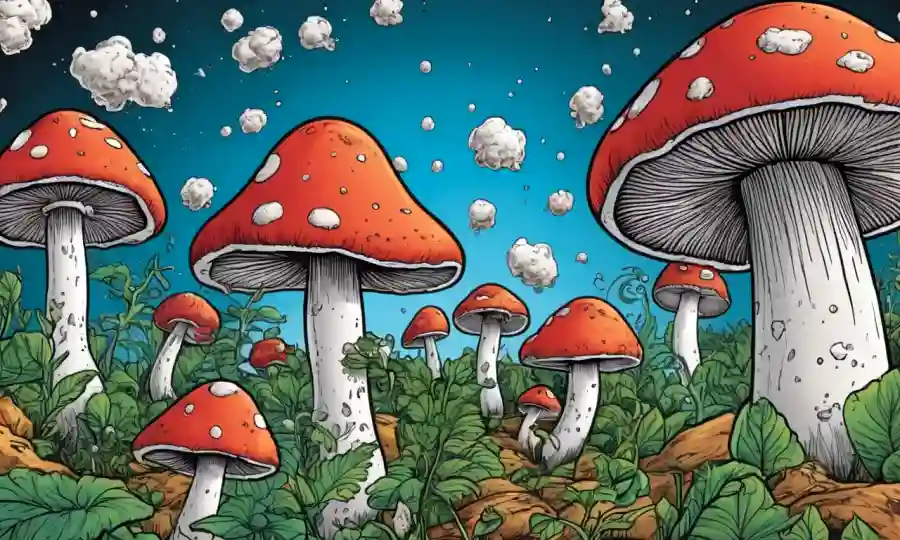 Setas rodeadas de fórmulas químicas, que ilustran los efectos sobre el comportamiento humano.