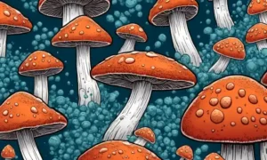Las células de setas reaccionan a la exposición de plaguicidas bajo un microscopio.