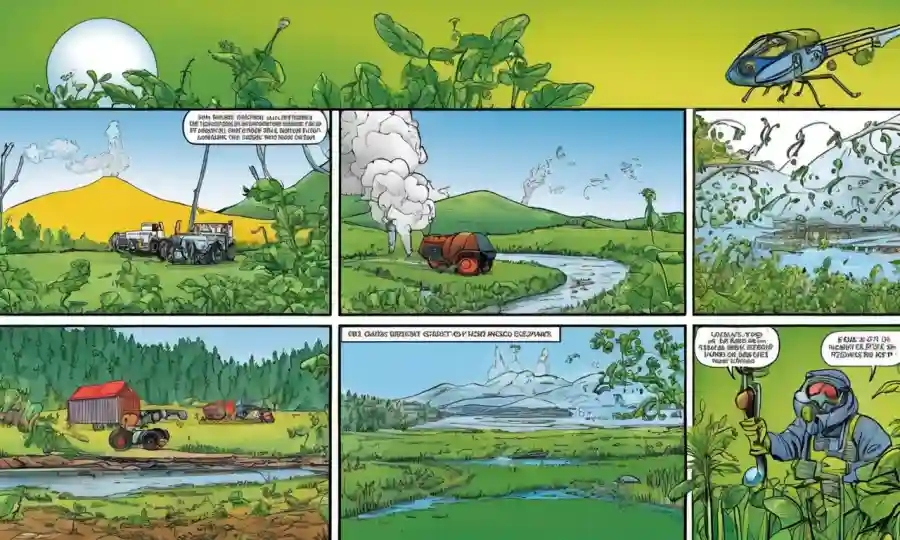 Gráficos y gráficos que ilustran los efectos del parámetro ambiental en los métodos de control biológico.