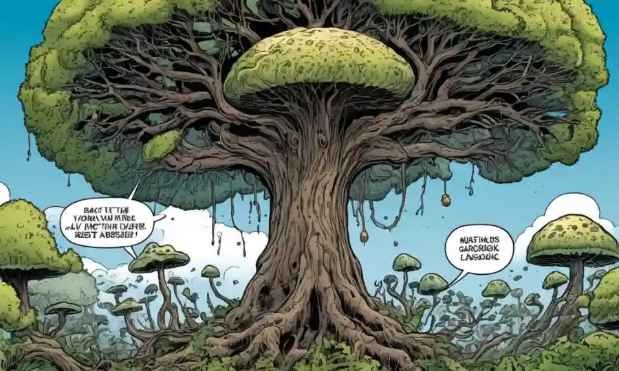Un árbol hongo