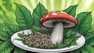 Una gorra de hongos