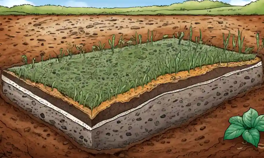Imagen que muestra la estructura del suelo y microorganismos como esclerocis