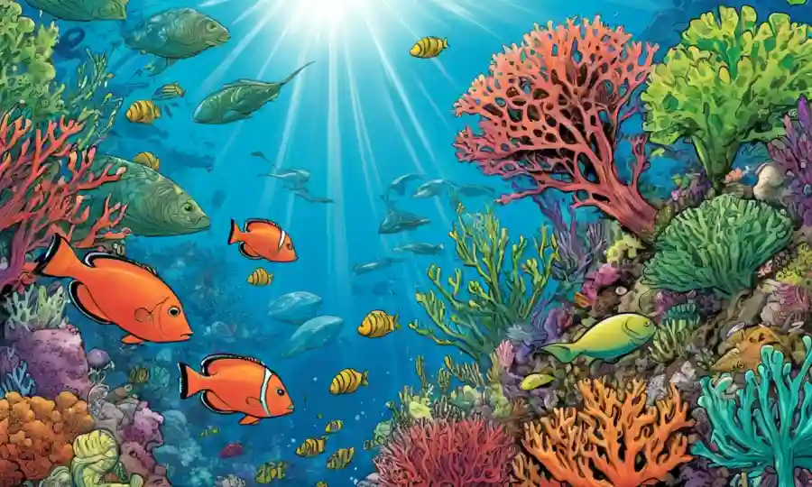 La fotosíntesis y los arrecifes de coral coexisten en armonía.