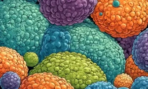 Microorganismos fermentando bacterias en condiciones de temperatura controladas.