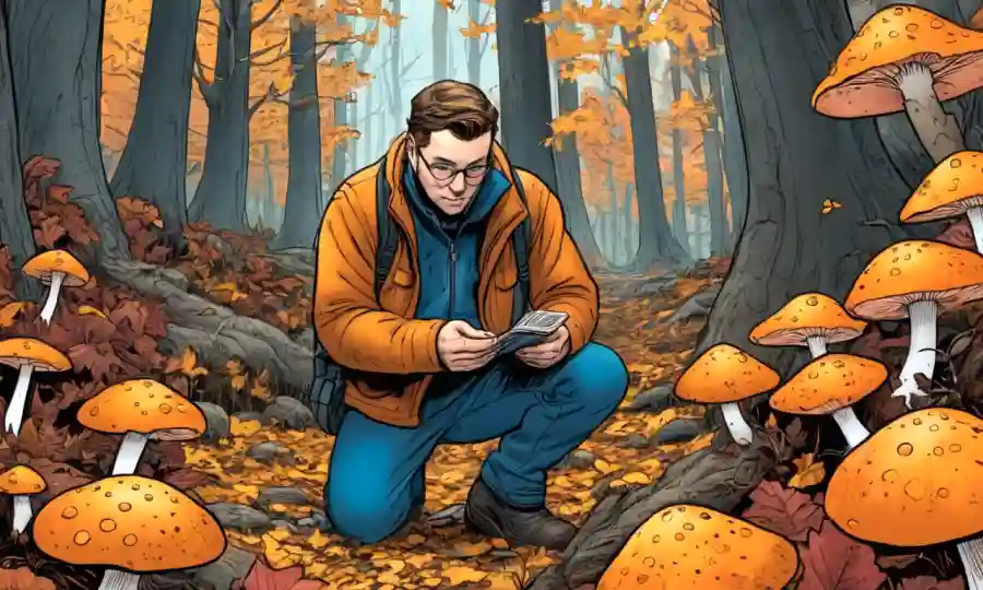 Persona en un bosque