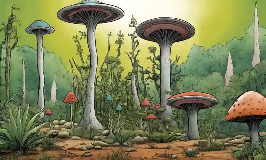 Varias especies de plantas exhibieron cerca de dispensadores especializados de esporas con instrucciones extraídas en español.