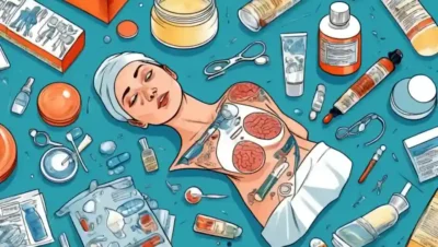 Una persona que aplica crema medicinal en su piel