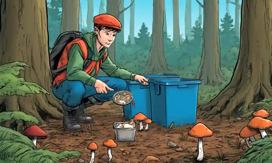 Persona en un bosque