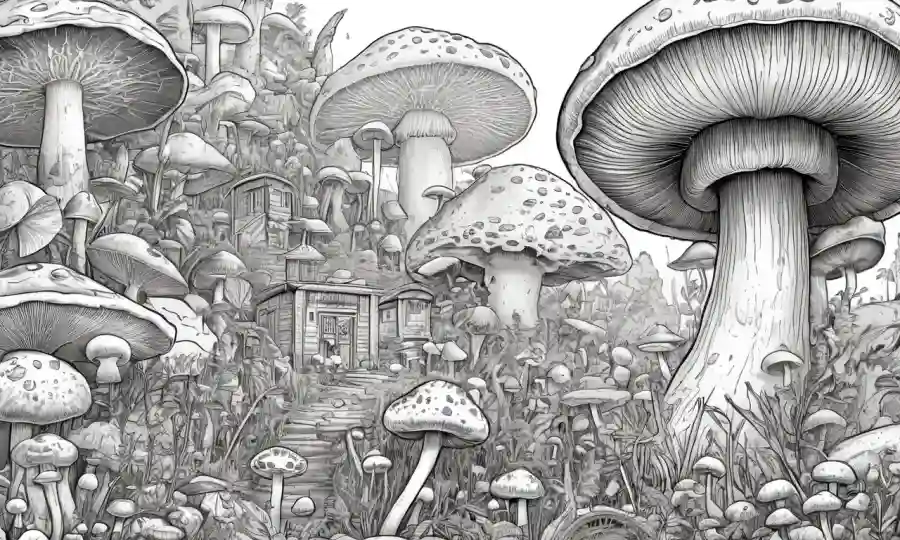 Las ilustraciones inspiradas en el salón y los artefactos históricos mostrados entre sí en una línea temporal.