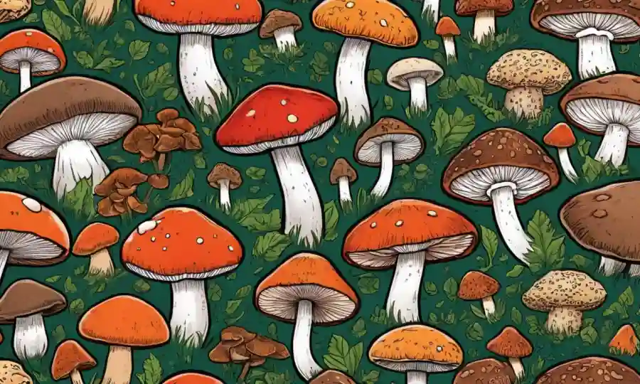 Disparos cercanos de varios tipos de hongos utilizados en la industria alimentaria.
