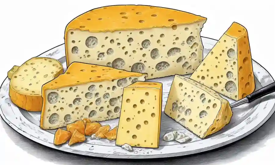 Moldes creciendo en queso con ilustraciones y diagramas destacando diversidad e importancia.