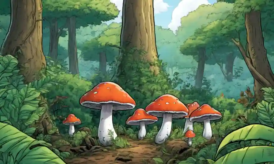 Fungi prosperando en un ambiente limpio