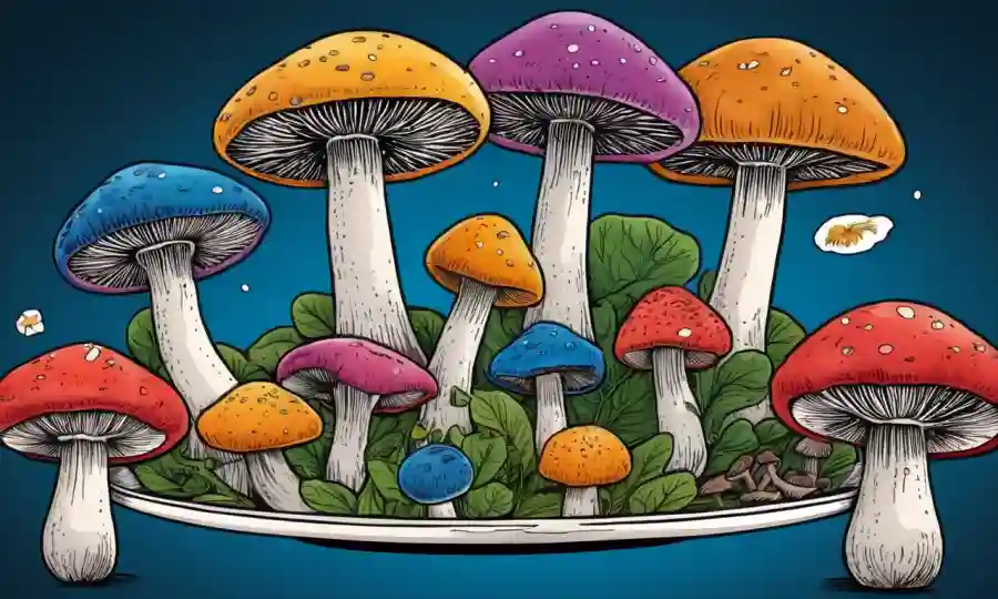Diversas setas coloridas dispuestas en un plato o en un tazón con relés de texto destacando sus beneficios para la salud.