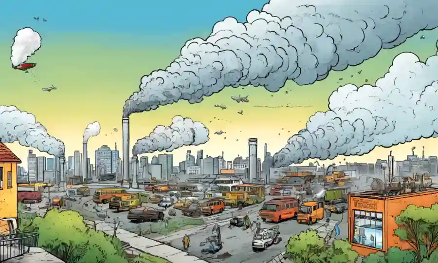 Los niveles gráficos de contaminación disminuyen con estrategias de prevención e indicadores de salud mejorando.