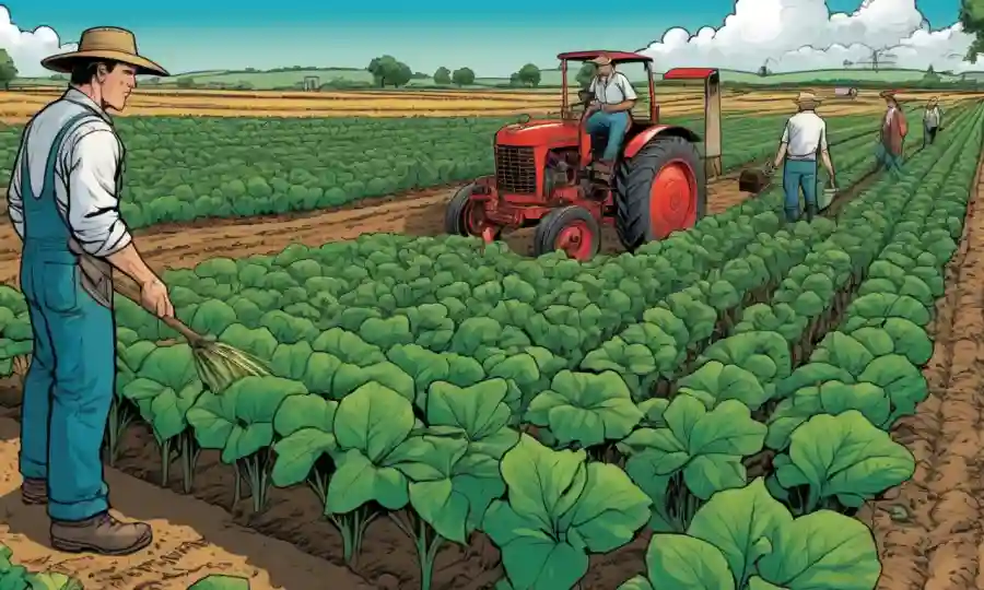 Los agricultores tienden a cultivos rodeados de indicadores ambientales sutiles que muestran el impacto.