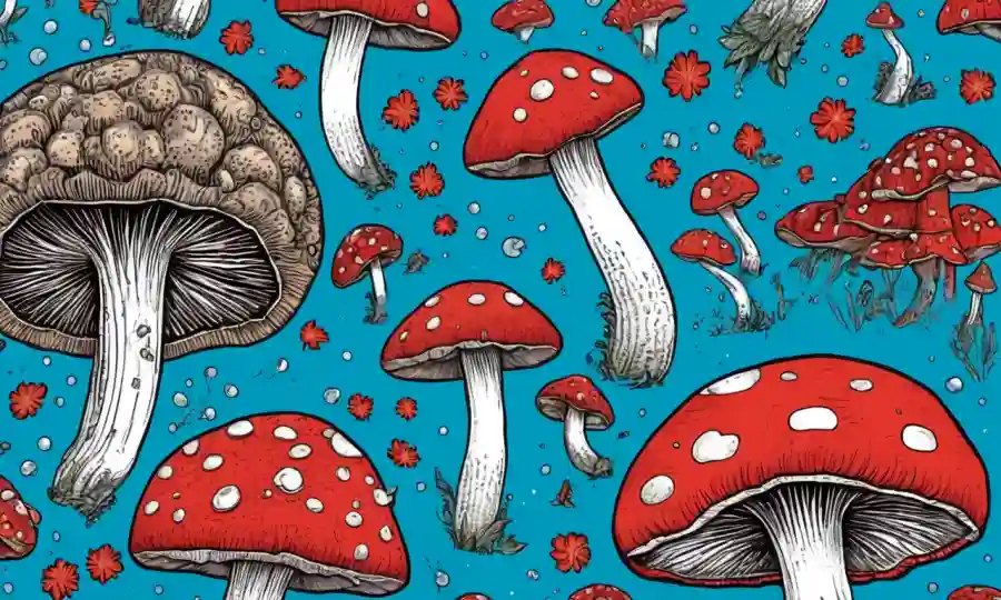 Ilustración temática de setas con un cerebro y burbujas de pensamiento.
