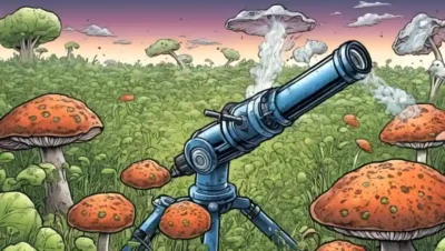 Una imagen del microscopio que muestra los efectos de los pesticidas en los hongos y los ecosistemas agrícolas.