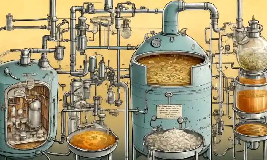 Los diagramas y gráficos científicos que ilustran los procesos de fermentación y el papel de los oxígenos en el contexto histórico.