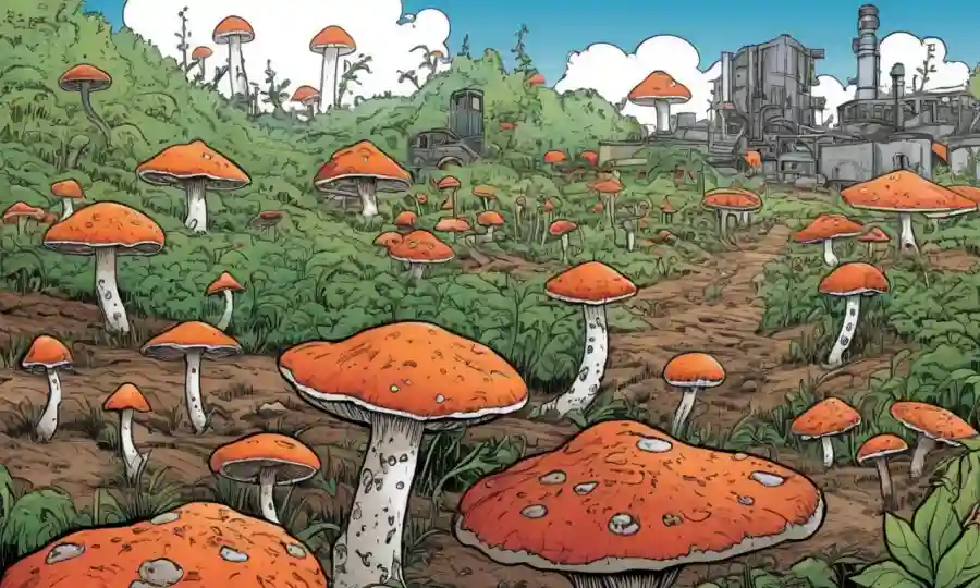 El cultivo de hongos en medio de la degradación ambiental, destacando la importancia de la educación en bioindicadores.