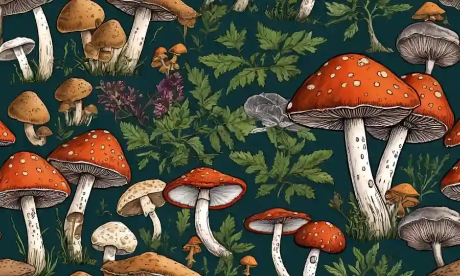 Setas de diversas especies que se utilizan en aplicaciones de medicina tradicional.