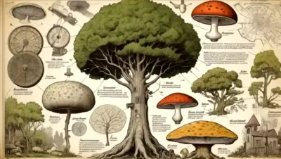 Una mezcla de diagramas de árboles