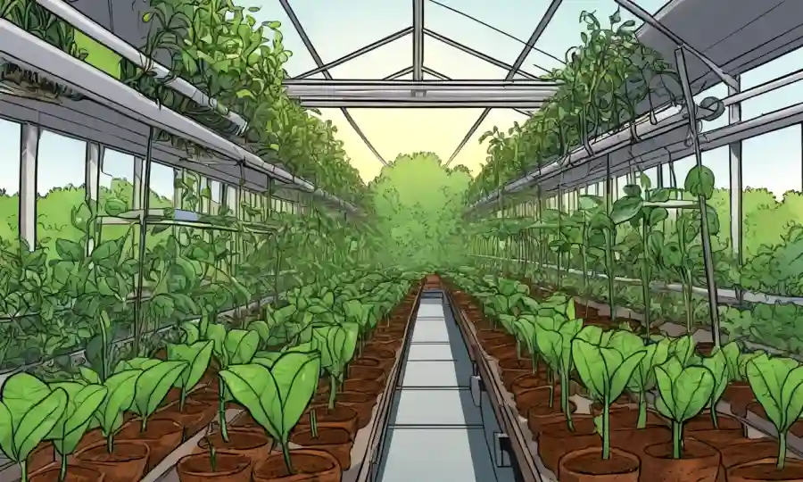 Cultivar y nutrir plantas o cultivos en un ambiente controlado.