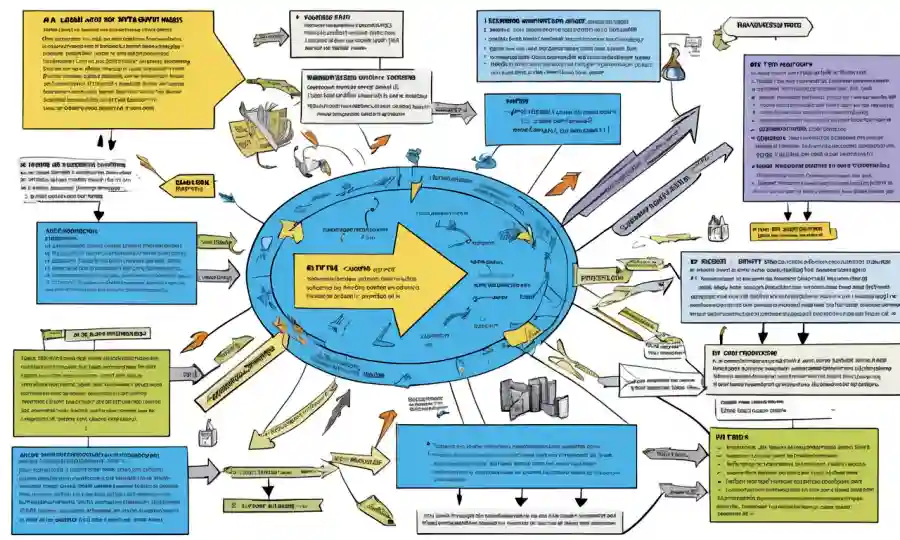 Un diagrama de flujo que muestra varios métodos de reunión de datos y flechas que apuntan a los eficaces.