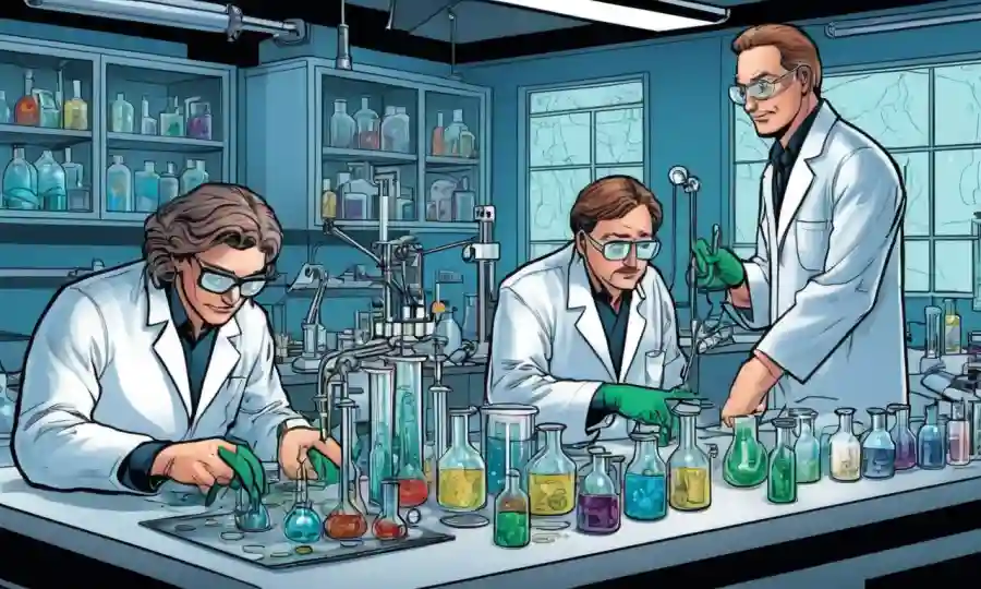 Científicos trabajando en un laboratorio, aislando microorganismos a través de diversas técnicas.
