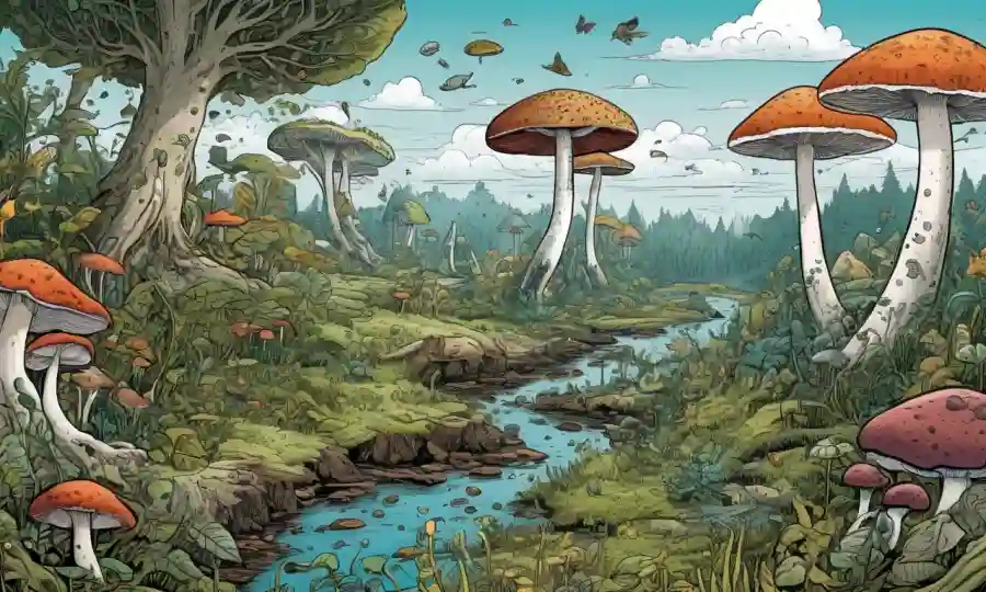 Las ilustraciones científicas y las visualizaciones de datos destacan el impacto ecológico de los hongos en los ecosistemas modernos.