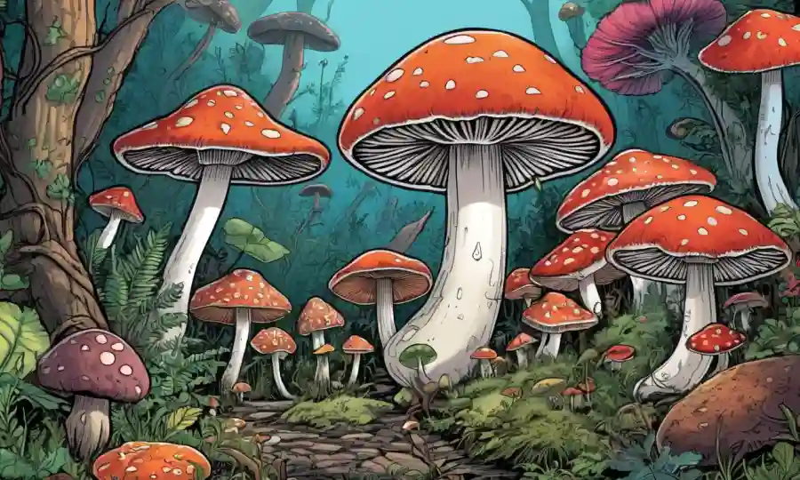Los hongos interactúan con hongos y plantas en un bucle simbiótico.