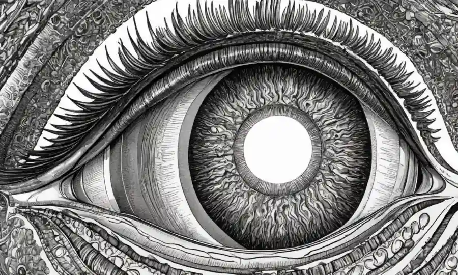 Una ilustración intrincada que representa la estructura de los micelioides en una perspectiva francesa temprana.