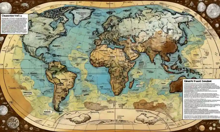 Una muestra de hongos microscópicos rodeada de mapas de Tierras y gráficos de clasificación.