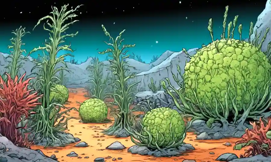 Endofias microscópicas que prosperan dentro de plantas en ambientes extremos severos.