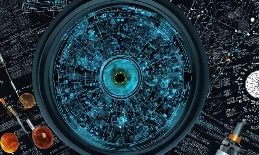 Una imagen de microscopio en una pantalla de computadora