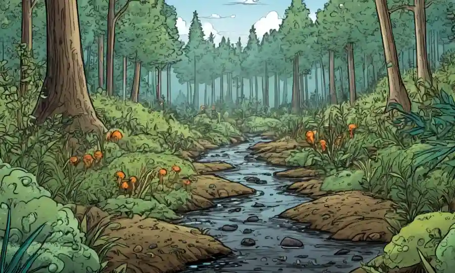 Patógenos que afectan la sucesión ecológica entre plantas en un ecosistema forestal.