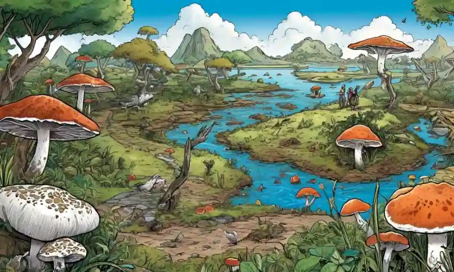 Los esfuerzos de conservación globalmente conectados ilustrados con hongos en diferentes culturas.